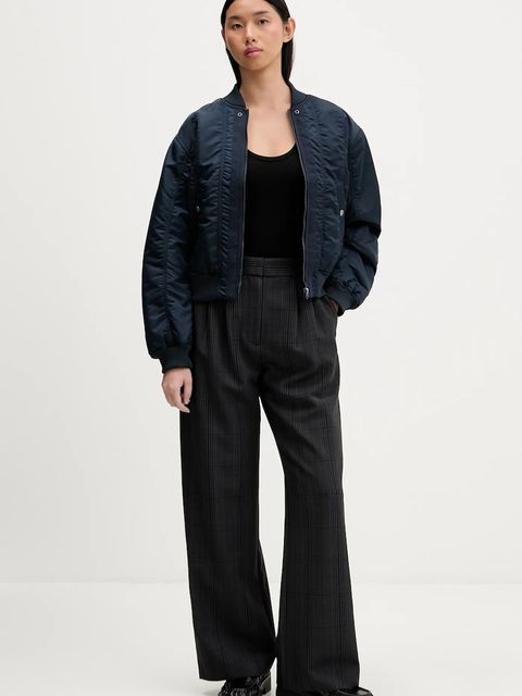 Abercrombie & Fitch spodnie damskie kolor szary proste high waist KI156-5552-979 - zdjęcie produktu nr 2