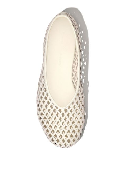 Proenza Schouler Tee Perforated ballerina shoes - White