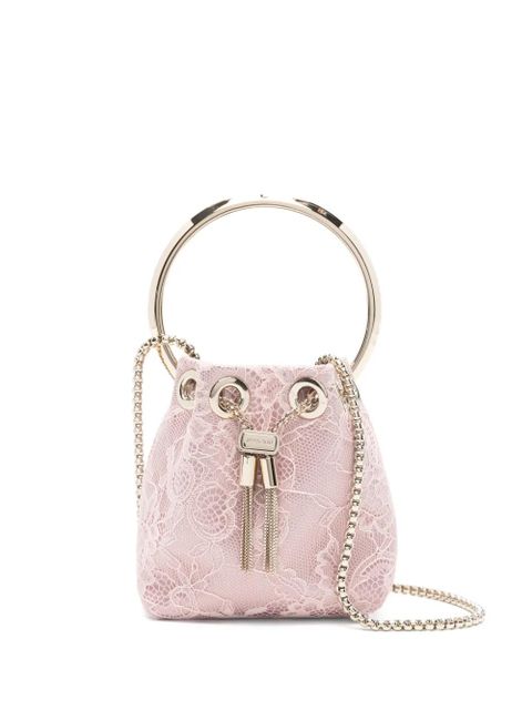 Jimmy Choo micro Bon Bon bucket bag - Pink - zdjęcie produktu nr 1
