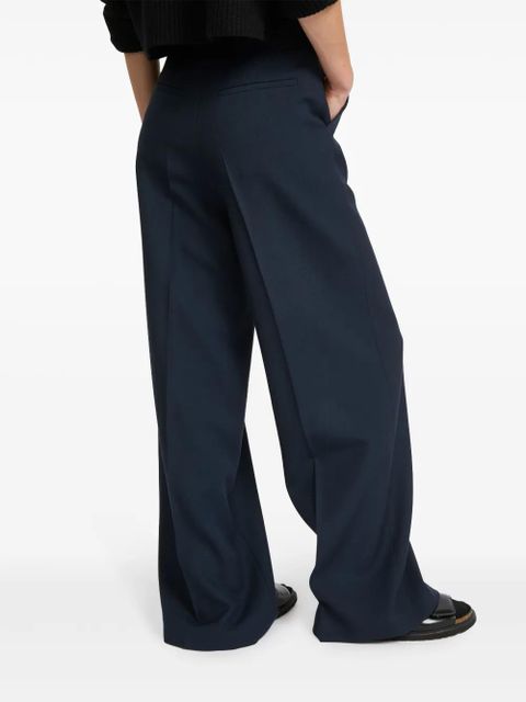 Yves Salomon wool tailored trousers - Blue