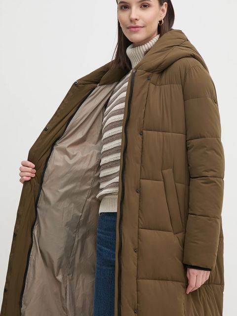 Sandro Ferrone kurtka damska kolor zielony zimowa