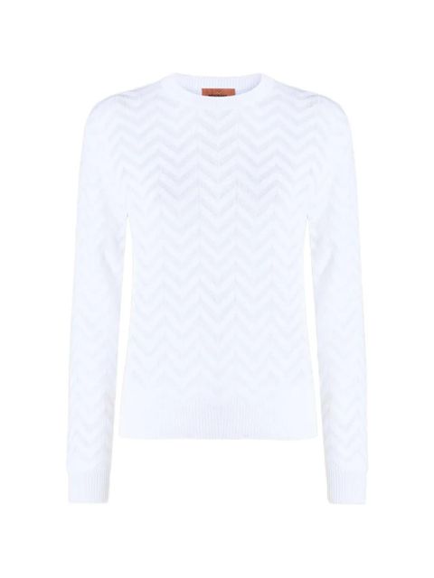 Missoni chevron knit jumper - White - zdjęcie produktu nr 1