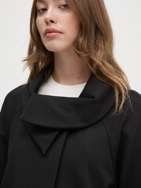 Joseph Ribkoff płaszcz damski kolor czarny przejściowy oversize 153302