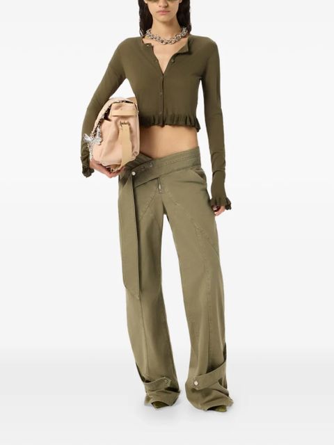 Blumarine panelled trousers - Green - zdjęcie produktu nr 2