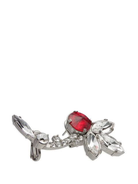 Maison Margiela crystal-embellished drop earrings - Silver - zdjęcie produktu nr 1