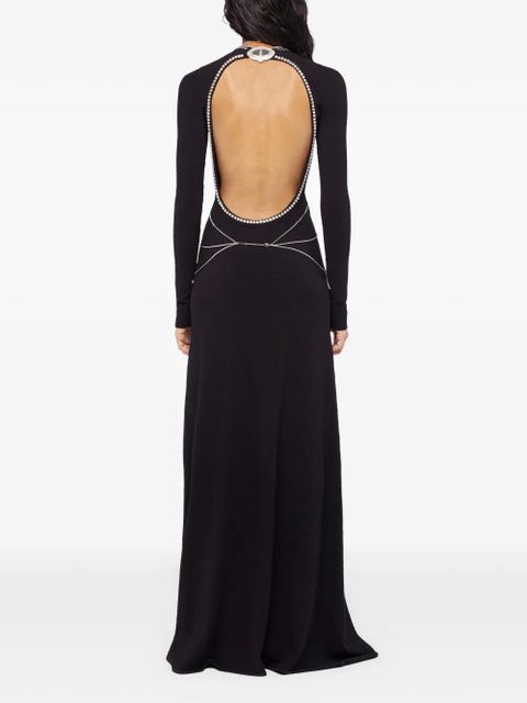 Rabanne backless maxi dress - Black