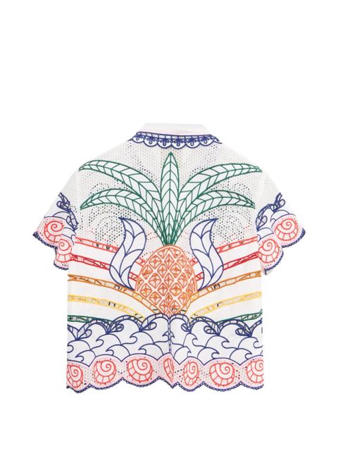 FARM Rio Richlieu tropical-print shirt - White - zdjęcie produktu nr 2