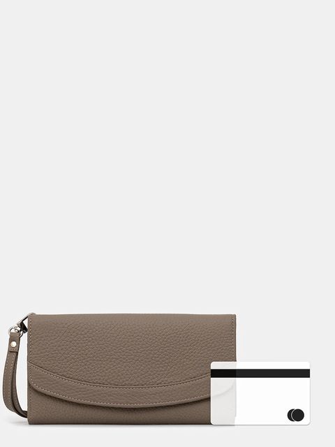 Answear.LAB portfel skórzany damski kolor beżowy