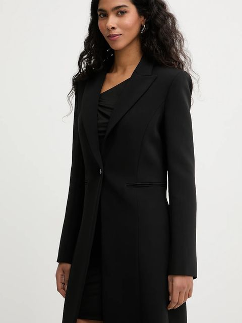 Patrizia Pepe płaszcz kolor czarny 8O0222 A6F5