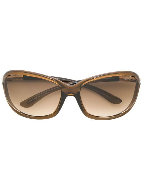 TOM FORD Eyewear oversized sunglasses - Brown - zdjęcie produktu nr 1