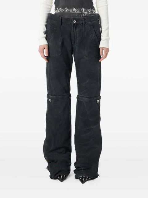 Blumarine zip-detailing trousers - Black