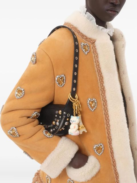 Valentino Garavani embroidered leather jacket - Neutrals