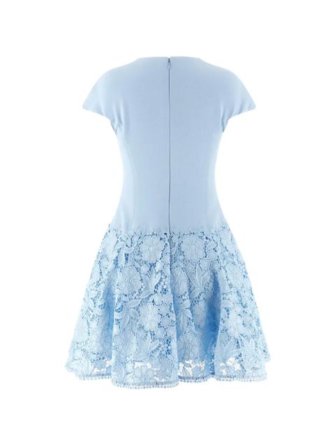 Self-Portrait crepe lace dress - Blue - zdjęcie produktu nr 2