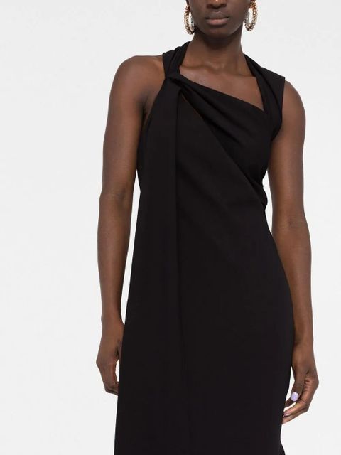 The Attico cut-out midi dress - Black