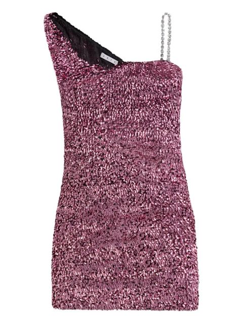 AREA crystal-strap sequin mini dress - Pink - zdjęcie produktu nr 1