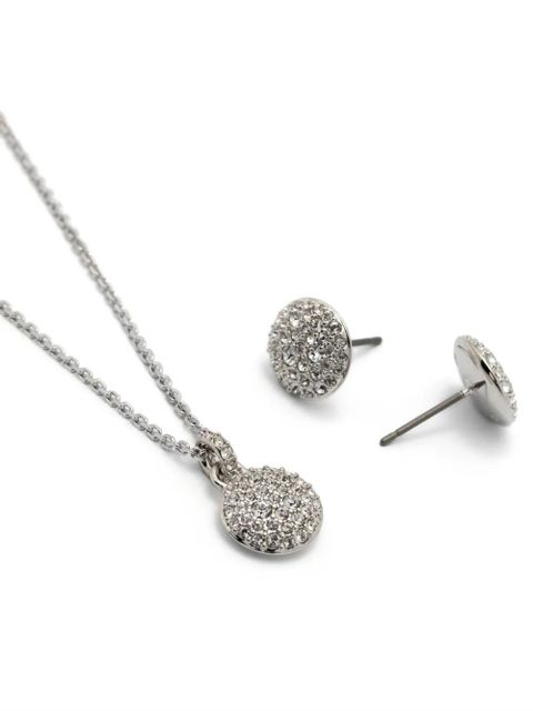 Swarovski Sublima earrings and necklace set - Silver