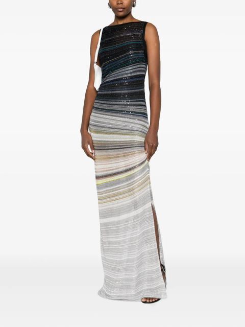 Missoni draped sleeveless maxi dress - Blue - zdjęcie produktu nr 2