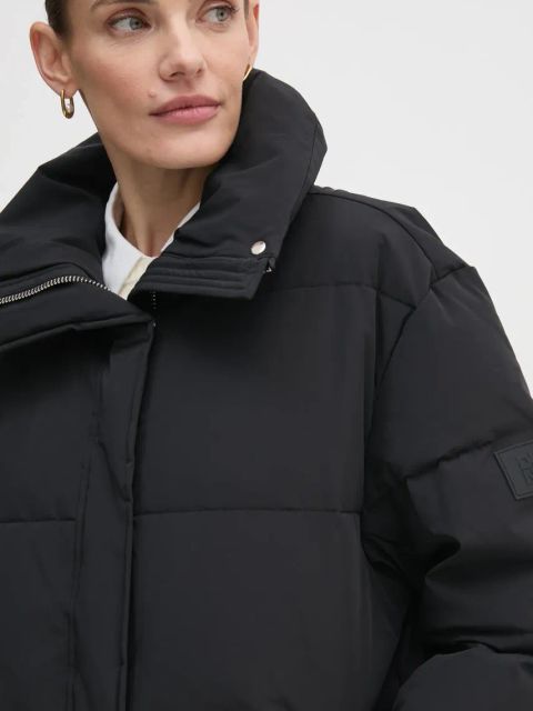 Dkny kurtka damska kolor czarny zimowa oversize D2G4A179