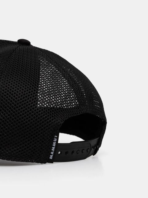 Mammut czapka z daszkiem kolor czarny z nadrukiem 1191-01244