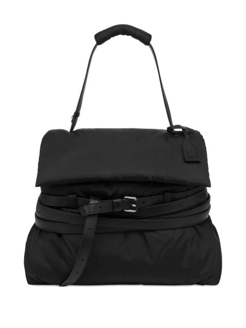 Moschino Tie M belted tote bag - Black - zdjęcie produktu nr 1