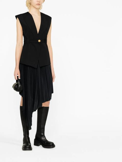 Balmain sleeveless single-breasted jacket - Black - zdjęcie produktu nr 2