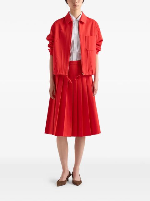 Prada short-sleeved poplin shirt - White - zdjęcie produktu nr 2