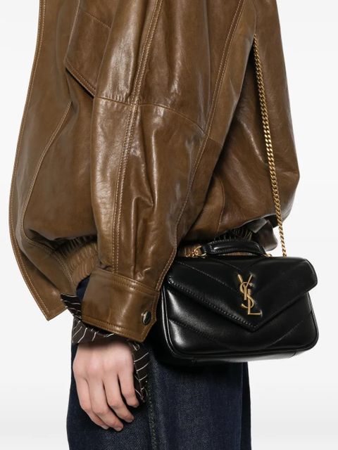 Saint Laurent leather crossbody bag - Black - zdjęcie produktu nr 2