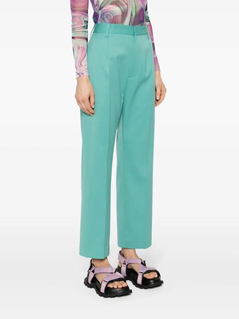 MM6 Maison Margiela single-stitch tapered trousers - Green