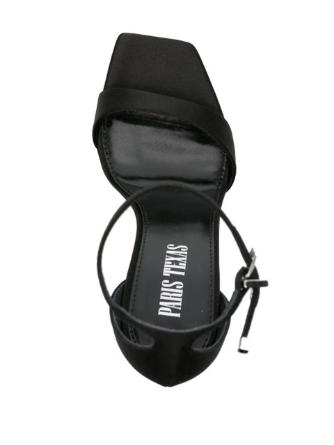 Paris Texas 100mm silk sandals - Black - zdjęcie produktu nr 2