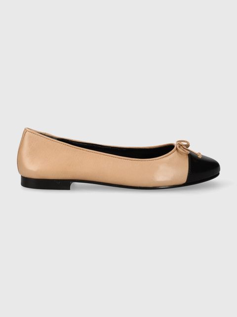 Tory Burch baleriny skórzane CAP-TOE BALLET - zdjęcie produktu nr 1