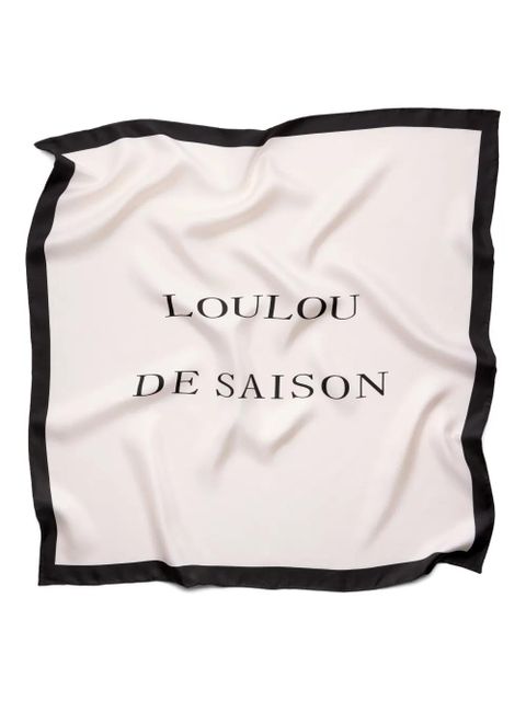 LouLou de Saison square-shape scarf - Neutrals - zdjęcie produktu nr 2