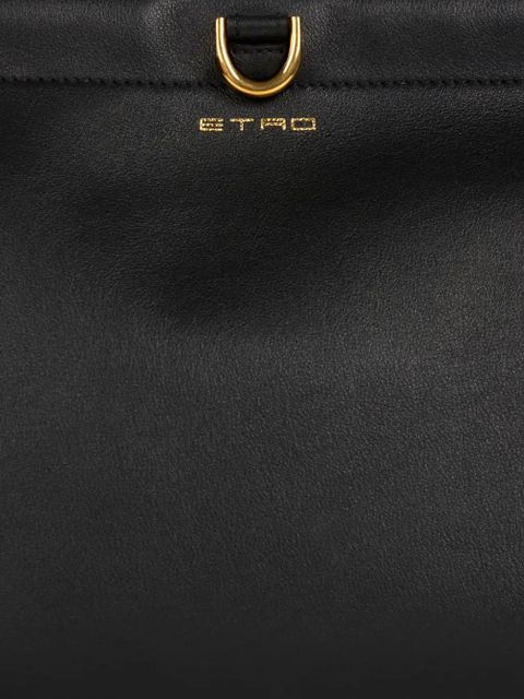 ETRO medium TALK leather clutch - Black