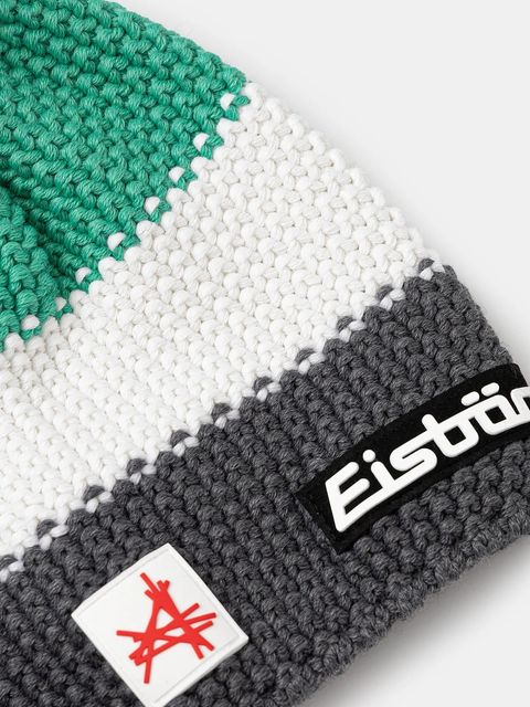 Eisbar czapka z domieszką wełny Star Pompon MÜ SA kolor zielony E33172 - zdjęcie produktu nr 2