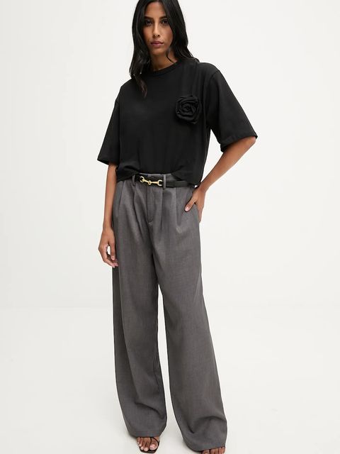 Answear.LAB bluzka damska kolor czarny gładka - zdjęcie produktu nr 2