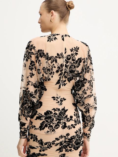 Pinko sukienka kolor beżowy mini dopasowana 105624 A2QD - zdjęcie produktu nr 2