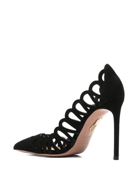 Aquazzura 110mm cut-out stiletto heeled pumps - Black - zdjęcie produktu nr 2