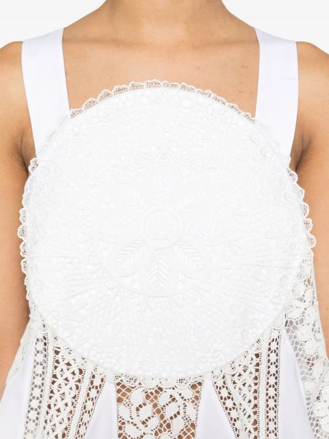 LOEWE lace-panel blouse - White