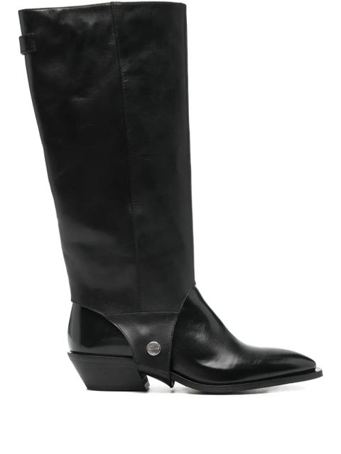 ALOHAS 30mm detachable-panel boots - Black - zdjęcie produktu nr 1