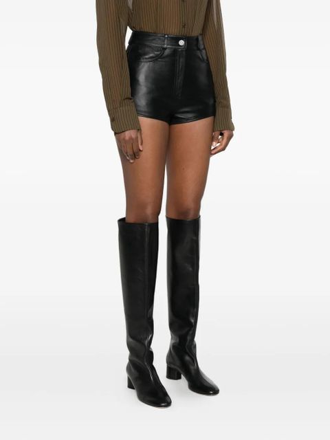 The Frankie Shop side-pocket leather shorts - Black - zdjęcie produktu nr 2