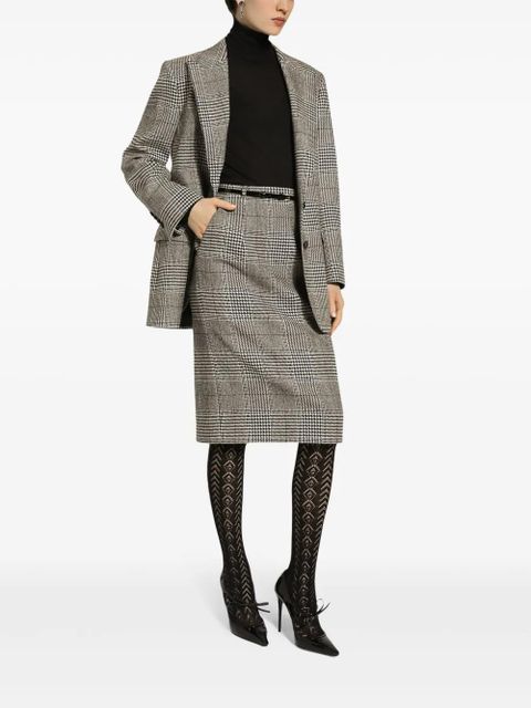 Dolce & Gabbana glen-plaid blazer - Grey
