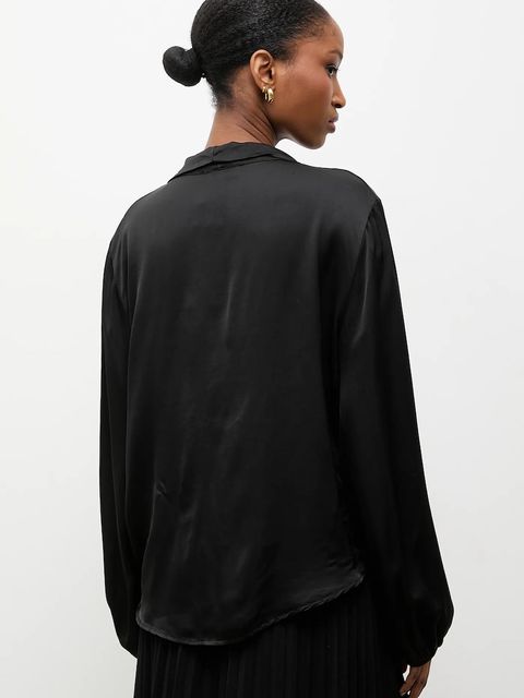 Answear.LAB bluzka damska kolor czarny gładka