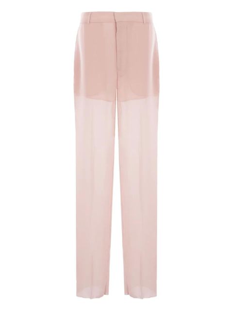 Blumarine semi-sheer trousers - Pink - zdjęcie produktu nr 1