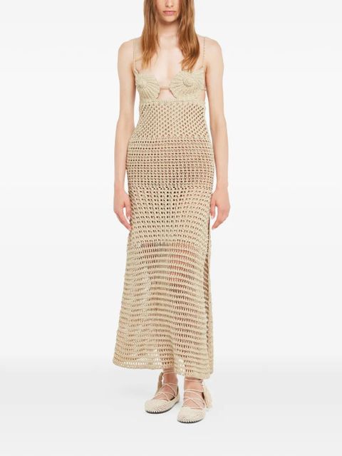 Alanui The Sound of the Sea midi dress - Neutrals - zdjęcie produktu nr 2