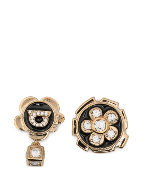 Ferragamo crystal-embellishment earrings - Gold - zdjęcie produktu nr 1