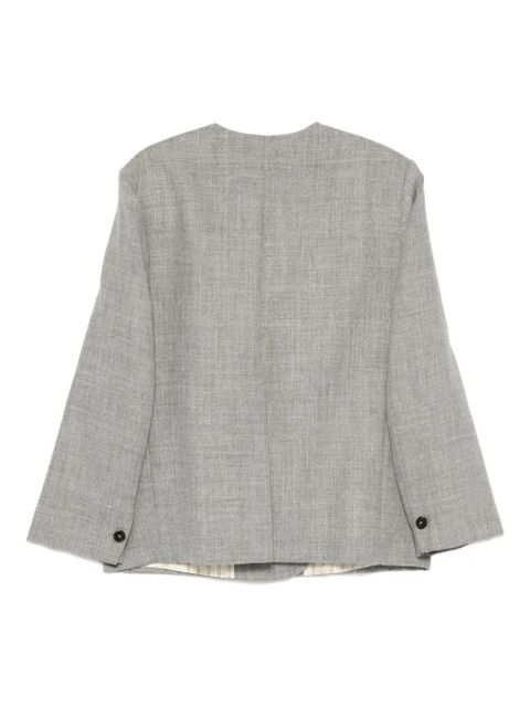 Alysi double-breasted buttoned jacket - Grey