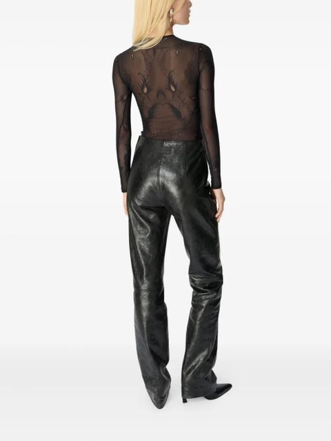 Marine Serre Glossy Moon trousers - Black