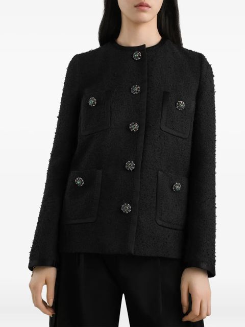 Dolce & Gabbana embellished pocket jacket - Black