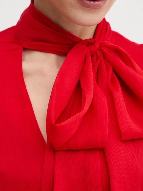 Bardot bluzka damska kolor czerwony gładka 59704TB2