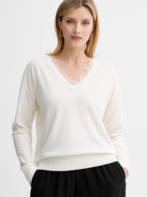 BOSS Orange sweter z wełną damski kolor beżowy lekki 50551357 - zdjęcie produktu nr 1