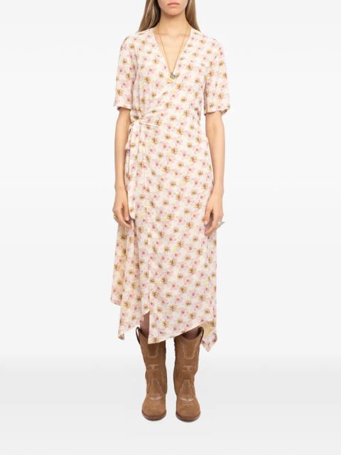 Zadig&Voltaire asymmetric floral midi dress - Neutrals - zdjęcie produktu nr 2